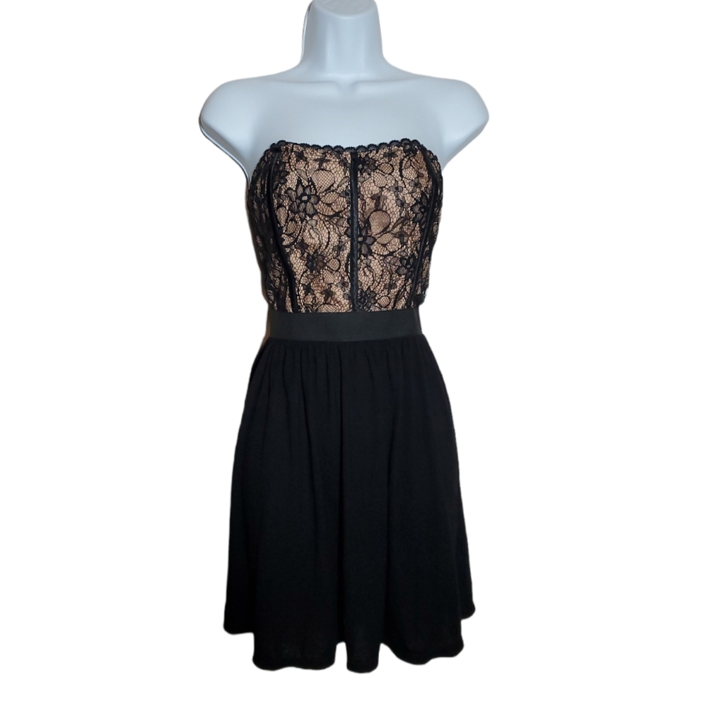 Black Lace Mini Dress